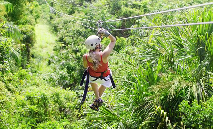 Pirates Of The Caribbean Zip Line, Iguana Park and Snorkel